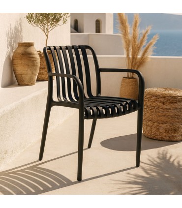 SILLA JARDIN GRETA NEGRA
