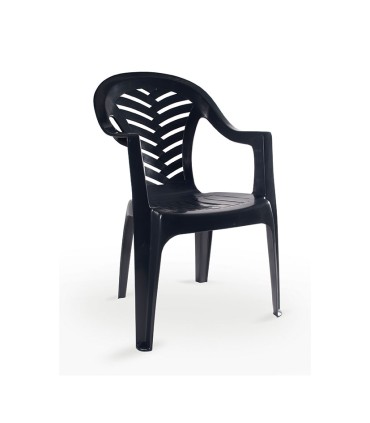 SILLÓN MONOBLOCK ALTO PALMA GRIS VOLCAN.