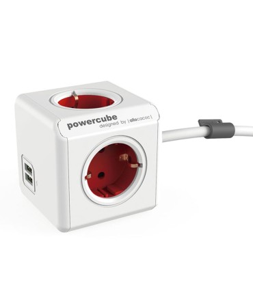 POWERCUBE ORIGINAL 4 TOMAS + 2USB 1,5 M
