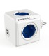 POWERCUBE ORIGINAL 4 TOMAS + 2 USB AZUL
