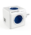 POWERCUBE ORIGINAL 4 TOMAS + 2 USB AZUL