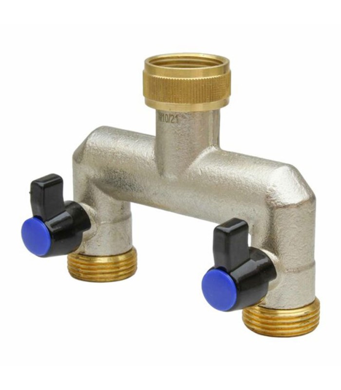 DERIVACIÓN 2 SALIDAS 3/4"H x 3/4" M x3/4