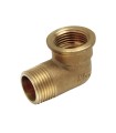 CODO 90º LATÓN ROSCADO M-H  1/2"