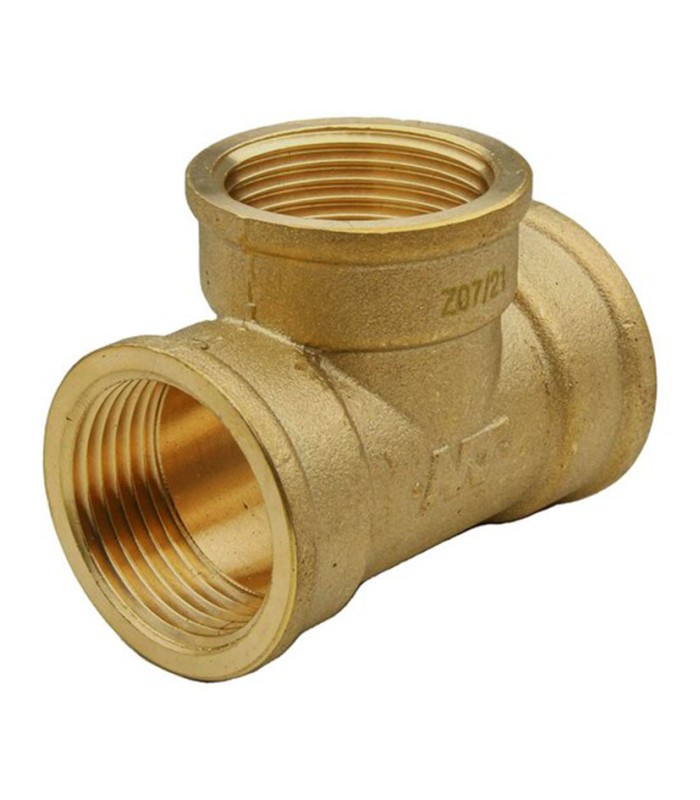 TE 90º IGUAL LATÓN ROSCADO H 3/8"