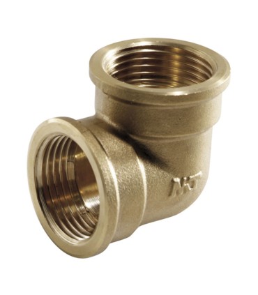 CODO 90º LATÓN ROSCADO H-H  1/2"