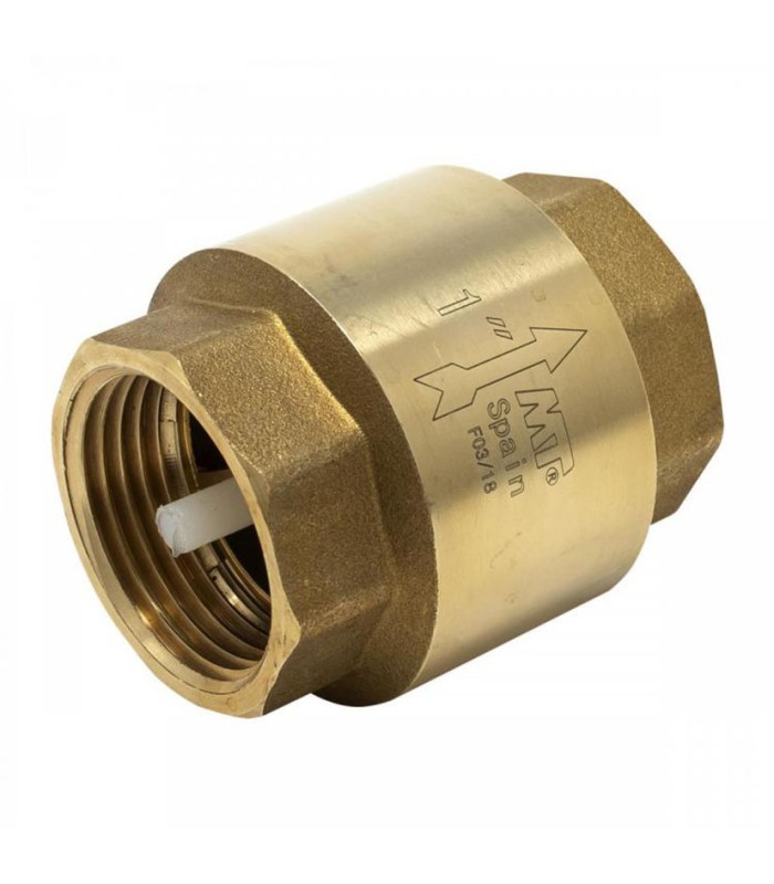 VALV RET LIGERA OBTURADOR PLAST HH 1"