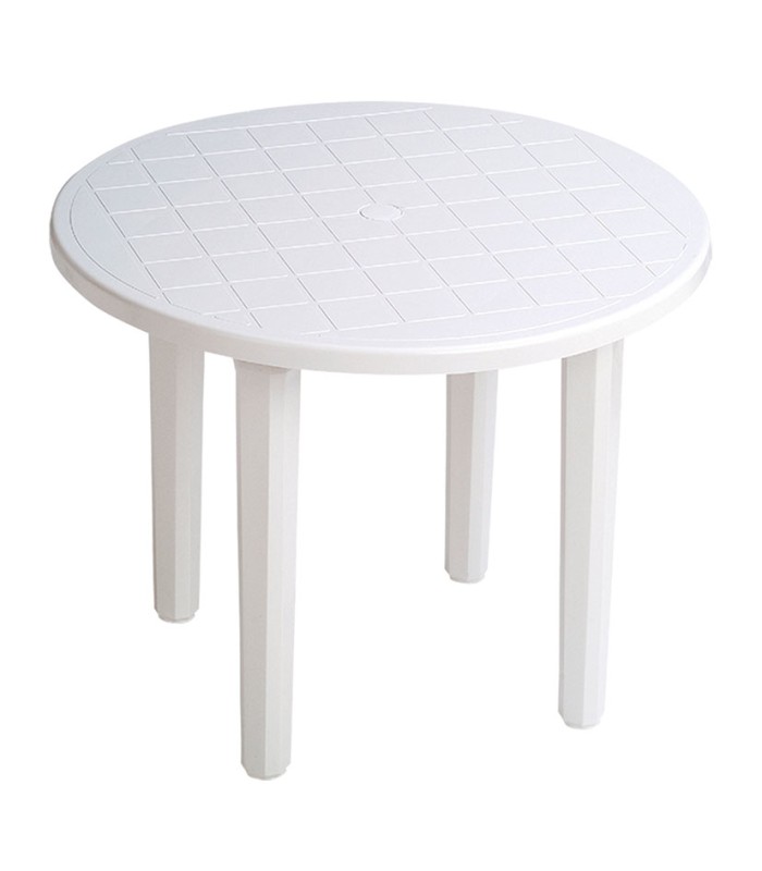 MESA REDONDA Ø 90 CM. BLANCA