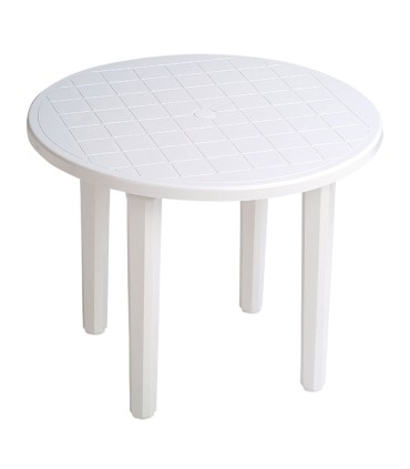 MESA REDONDA Ø 90 CM. BLANCA