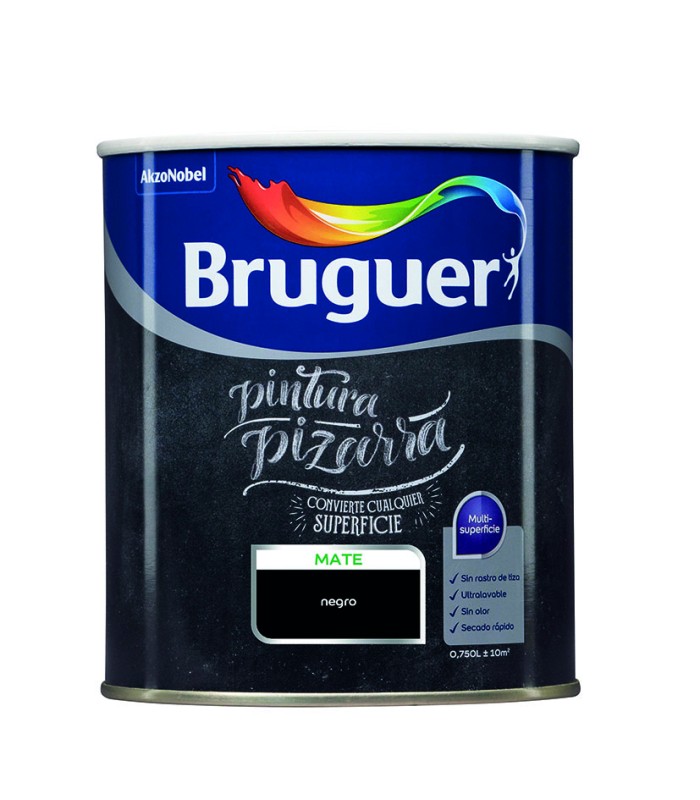 BR.ESMALTE PIZARRAS NEGRO 0,75 l