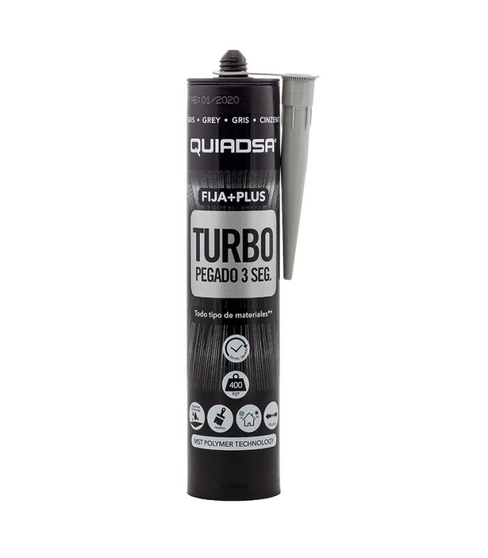 ADHESIVO FIJA PLUS TURBO 290 ML. GRIS