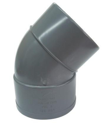 ACC.PVC. CODO MACHO-HEMBRA 125-45º