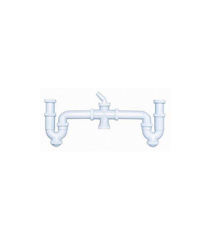 SIFON CURVO DOBLE R.EXT.+2 TOMAS ELECT.