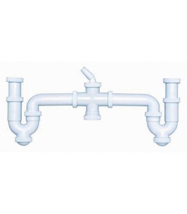 SIFON CURVO DOBLE R.EXT.+2 TOMAS ELECT.