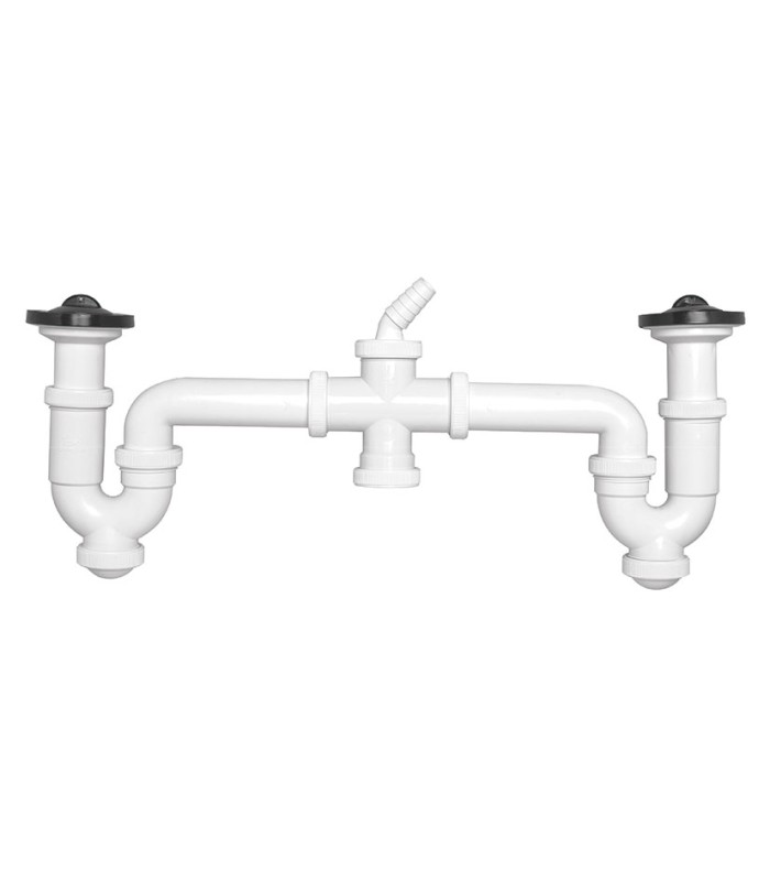 SIFON CURVO DOBLE R.EXT.+2 TOM.ELECT.TAP