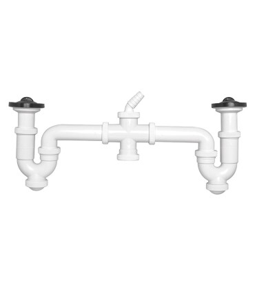 SIFON CURVO DOBLE R.EXT.+2 TOM.ELECT.TAP