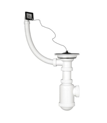 SIFON BOTELLA C/VALV.EXT.Y REBOS.INOX 70