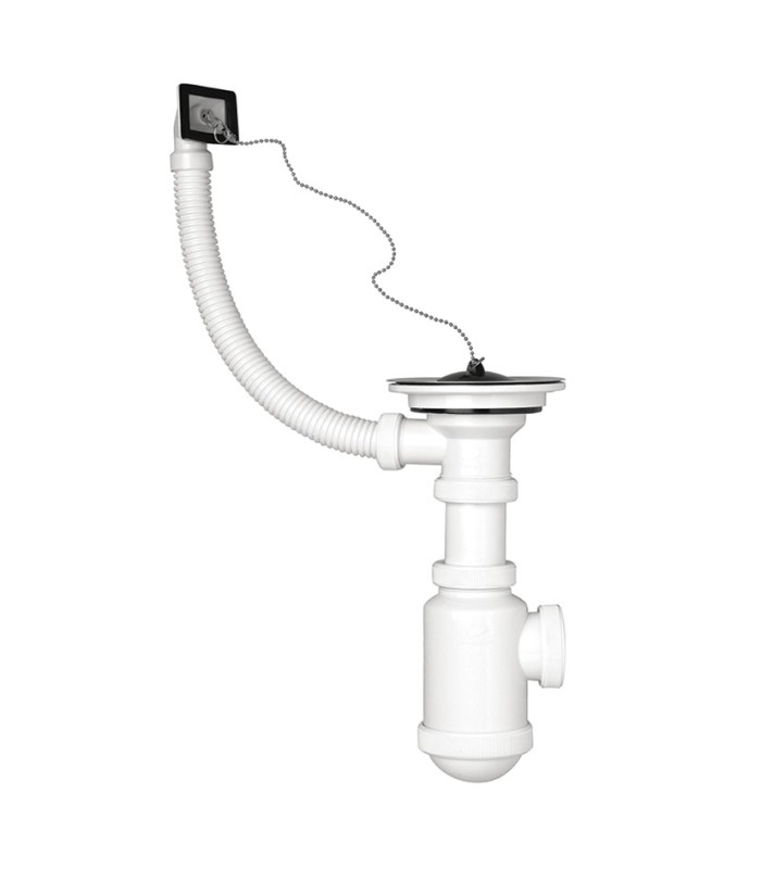 SIFON BOTELLA C/VALV.EX.Y REBOS.INOX 115