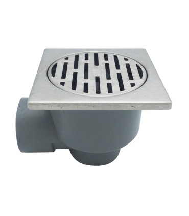 SUMIDERO SIFON HOR/VERT INOX 100*100/50