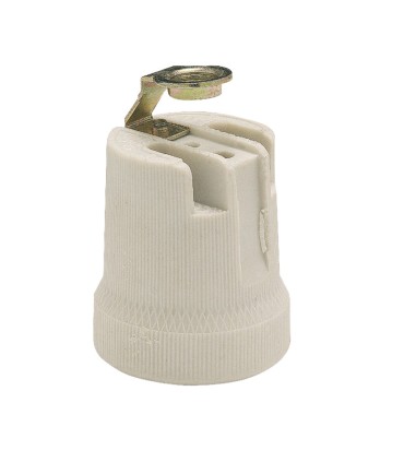 PORTALAMPARAS PORCELANA E-14 M10x100