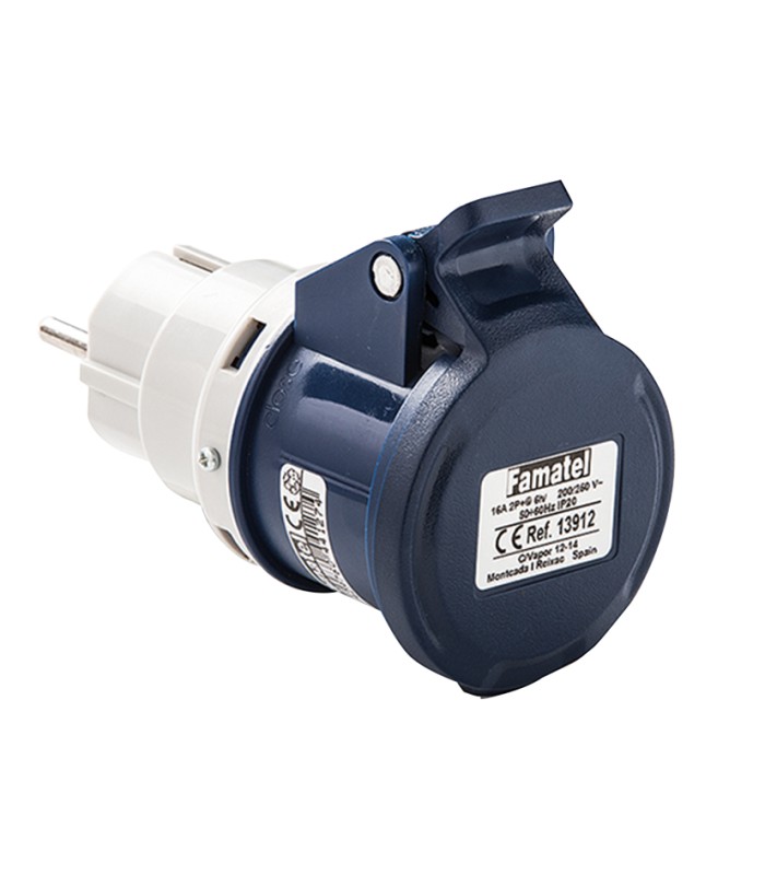 ADAPTADOR CLAVIJA 2P+TTL BASE 2P+T