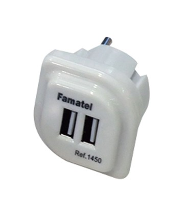 CARGADOR USB DOBLE 5V 2,1AH