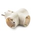 ADAPTADOR TRIPLE TT CERAMICA 16A 250V