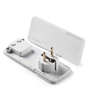 CLAVIJA LATERAL TT 16A 250V BLANCO