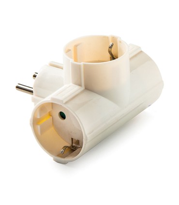ADAPTADOR TRIPLE TT LATERAL 16A 250V