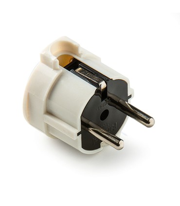 CLAVIJA 4,8MM LATERAL TT 16A-250V BLANCO