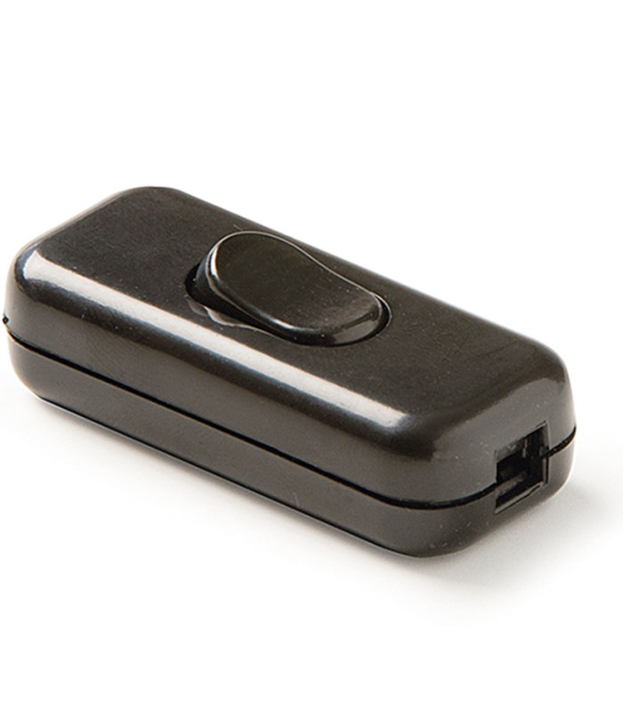 INTERRUPTOR DE PASO 2A-250V NEGRO