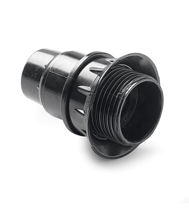 PORTALAMPARAS ROSCADO+ARANDELA E-14 NEGR