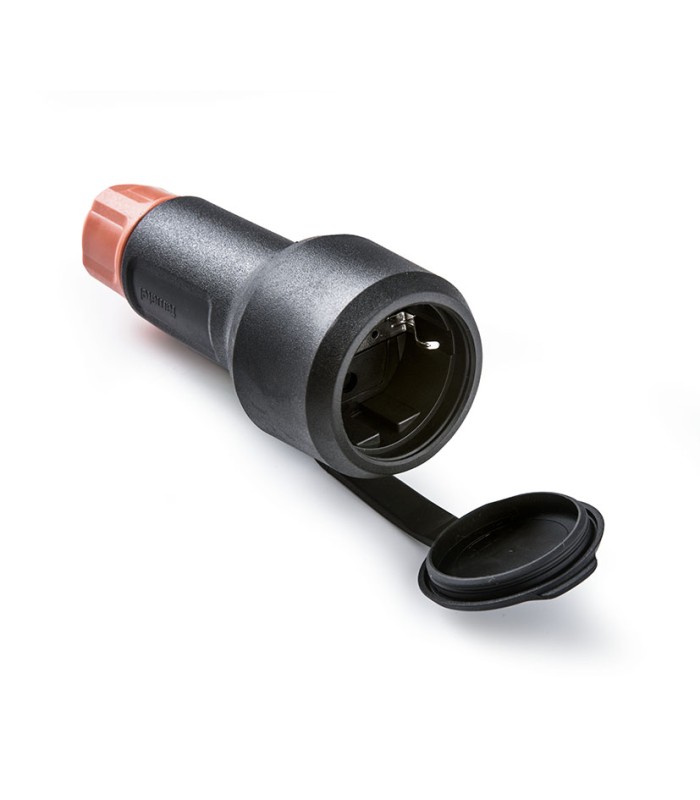 BASE TT 16A-250V C/TAPA CON PRENSAESTOPA