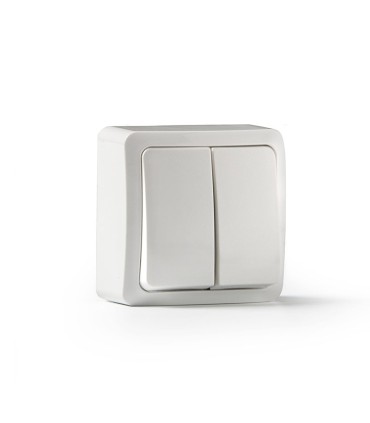 DOBLE INTERRUPTOR SUPERFICIE 10A-250V