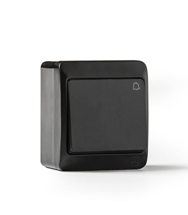 PULSADOR ESTANCO 10A-250V NEGRO