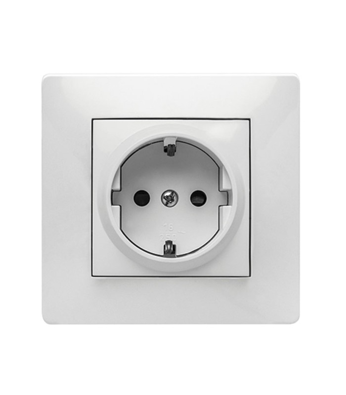 ENCHUFE SCHUKO HABITAT15 16A-250V BLANCO