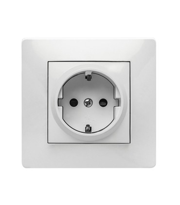 ENCHUFE SCHUKO HABITAT15 16A-250V BLANCO