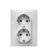 DOBLE ENCHUFE HABITAT 15 16A-250V BLANCO