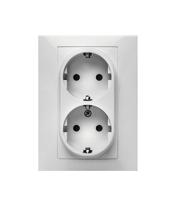 DOBLE ENCHUFE HABITAT 15 16A-250V BLANCO