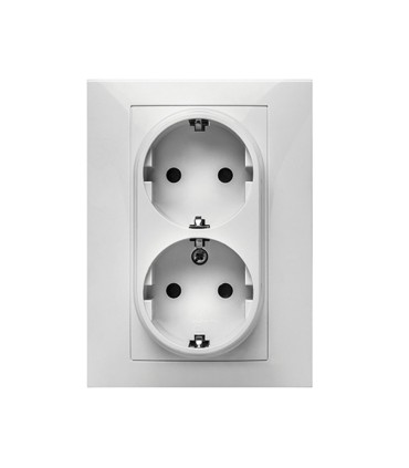 DOBLE ENCHUFE HABITAT 15 16A-250V BLANCO