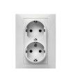DOBLE ENCHUFE HABITAT 15 16A-250V BLANCO