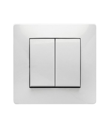 DOBLE CONMUTADOR HABITAT 15 10A-250V BL.