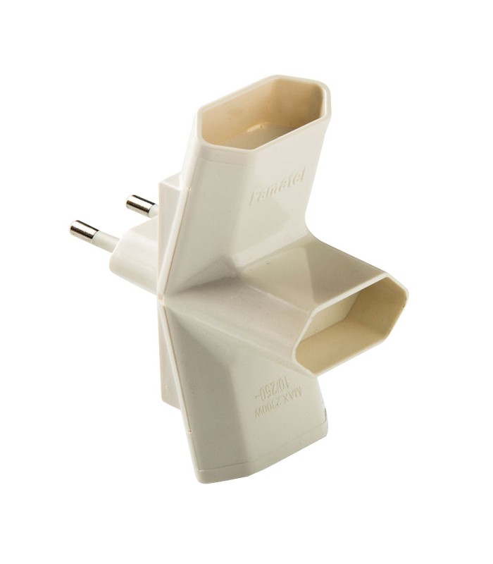 ADAPTADOR TRIPE 10A- 250V DUOLEC