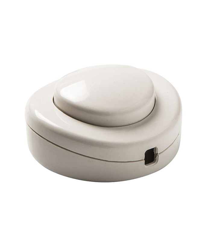 INTERRUPTOR DE PIE 2A-250V  BLANCO DUOLE