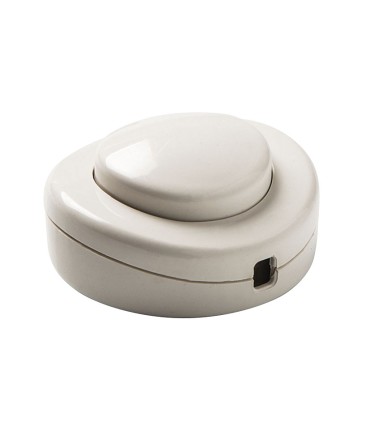INTERRUPTOR DE PIE 2A-250V  BLANCO DUOLE