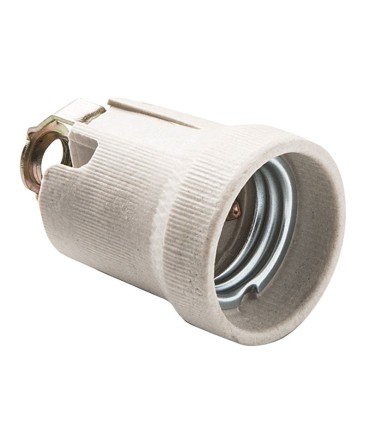 PORTALAMPARAS CERAMICA E27 M10X100 DUOLE