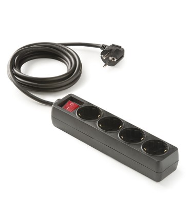 BASE MULTIPLE C/INTER. 4 TOMAS 1,5 M NEG