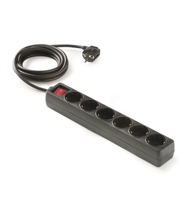 BASE MULTIPLE C/INTER. 6 TOMAS 1,5 M NEG