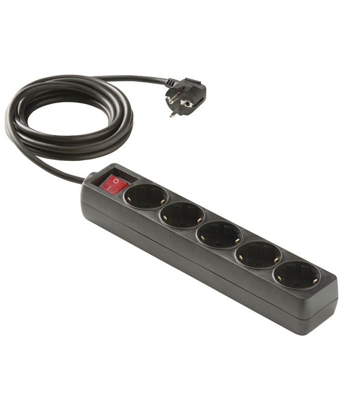 BASE MULTIPLE C/INTER. 5 TOMAS 1,5 M NEG