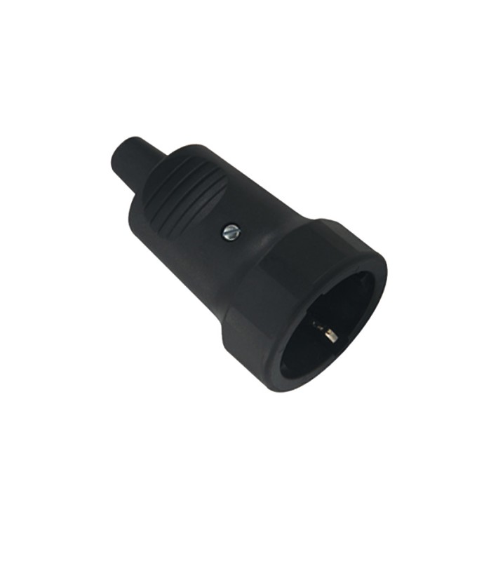 BASE ENCHUFE GOMA SINTETICA NEGRO