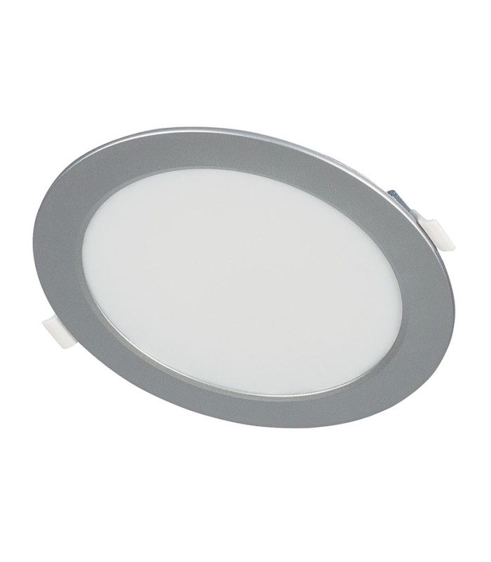 APLIQUE REDON.EMPOT. 4000K LED 12W PLATA